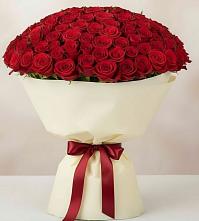 Букет 101 Красная роза Милано в Сосновом Бору