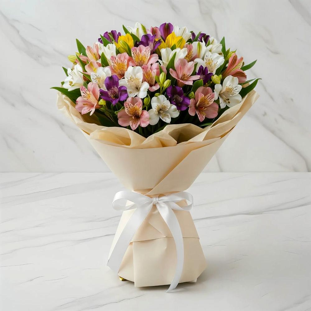 Букет цветов из: Альстромерии в Сосновом Бору