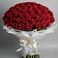 Букет 101 Красная роза Блэк Мэджик в Сосновом Бору