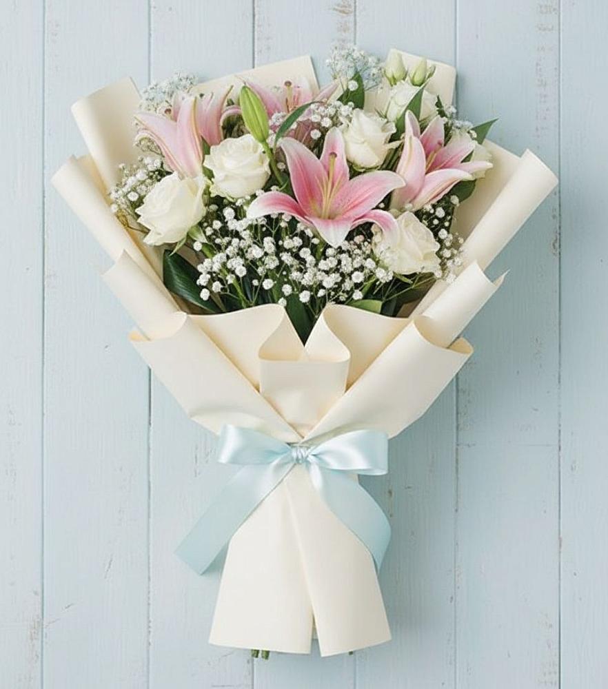 Букет цветов из: Лилии в Сосновом Бору