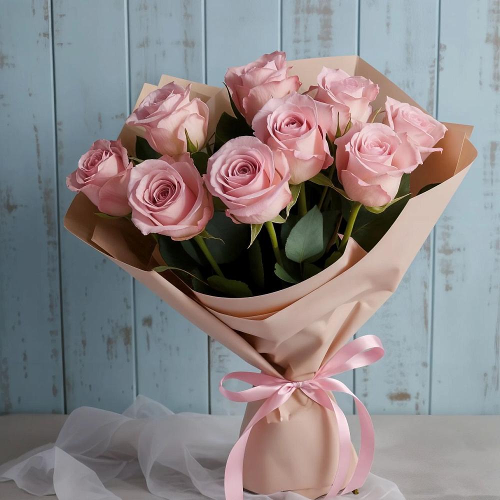 Букет цветов из: Розы в Сосновом Бору