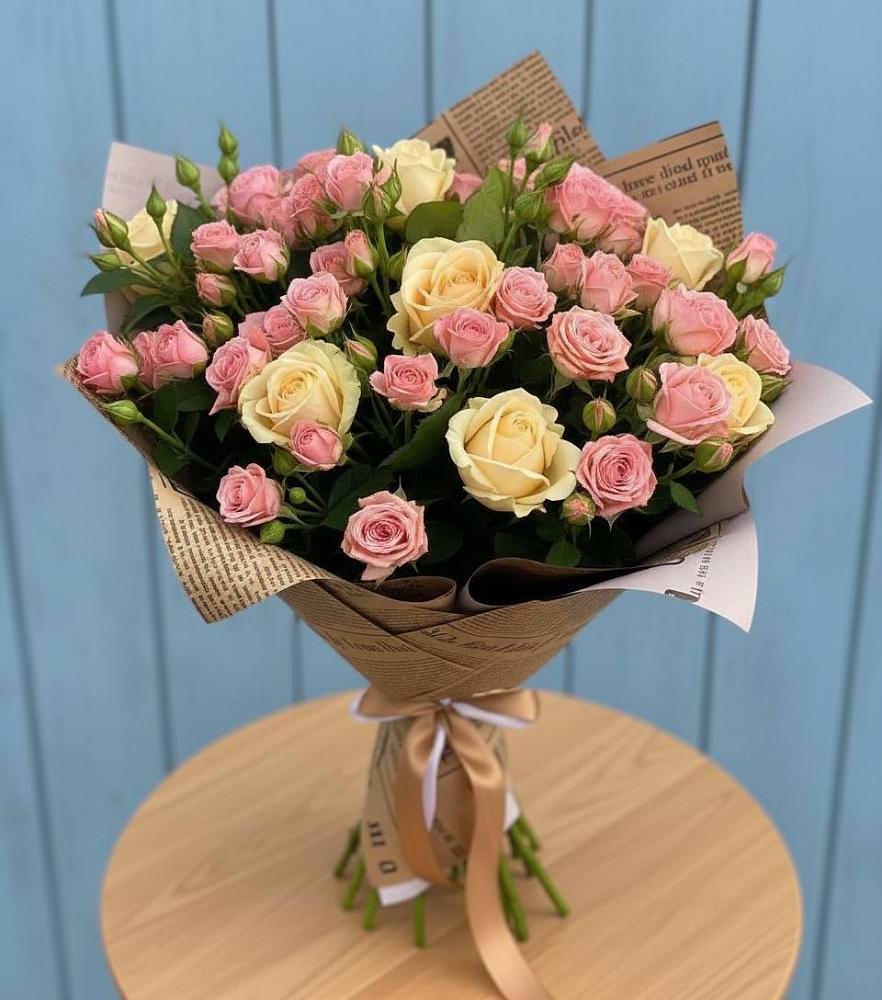 Букет цветов из: Розы в Сосновом Бору