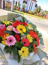 Букет цветов из:  Герберы #REPLACE_PRED# Сосновом Бору