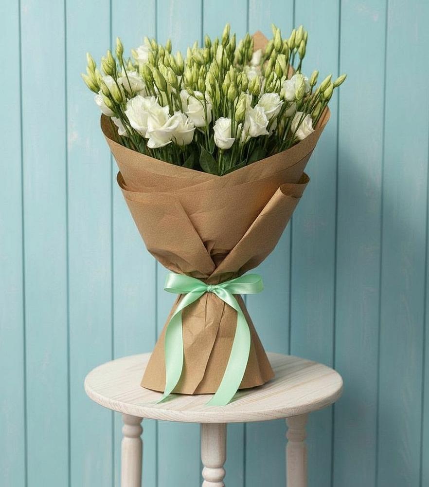 Букет цветов из: Лизиантусы в Сосновом Бору