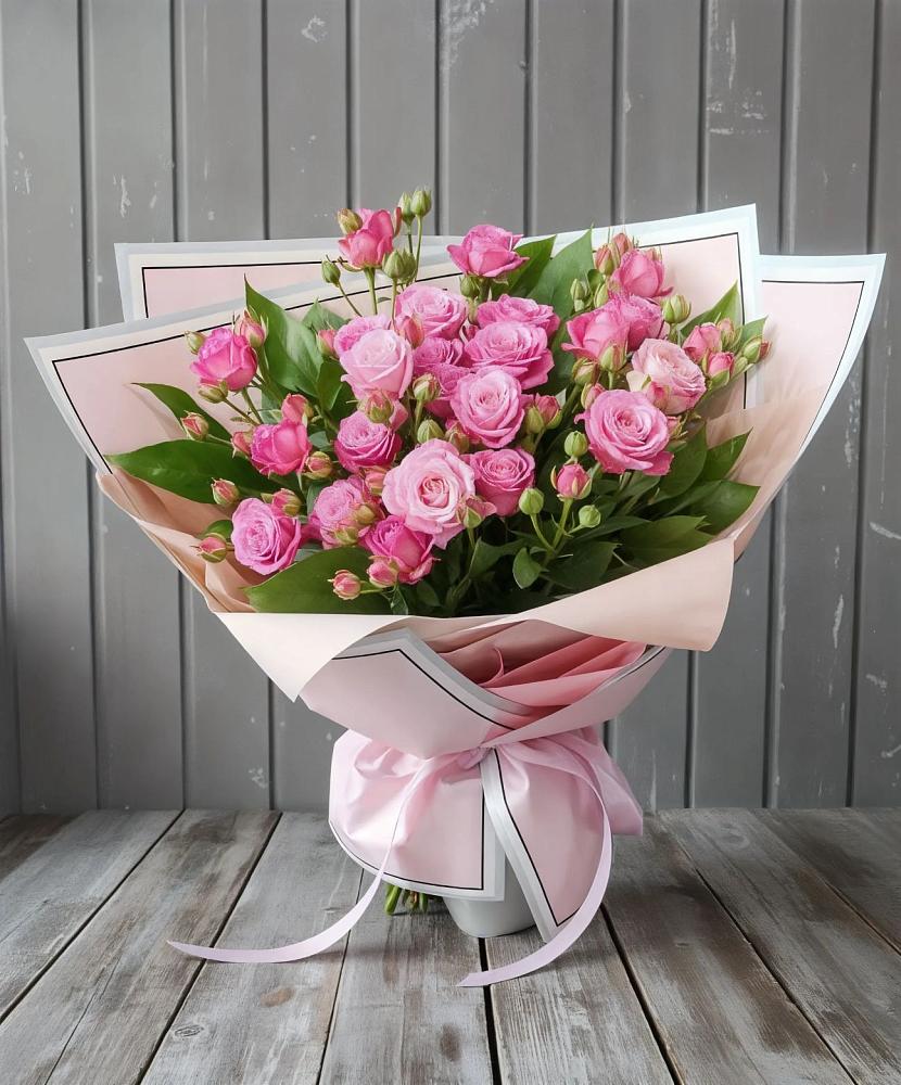 Букет Розовый кустик в Сосновом Бору