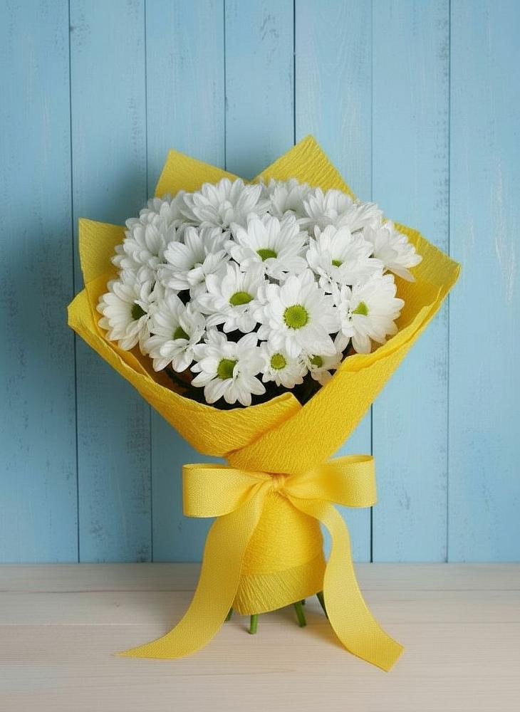 Букет цветов из: Хризантемы в Сосновом Бору