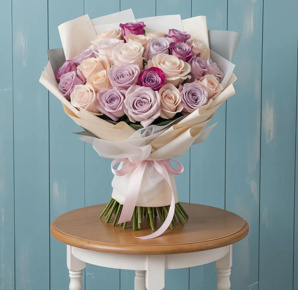 Букет цветов из: Розы в Сосновом Бору