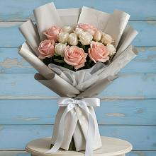 Букет цветов из:  Розы в Сосновом Бору