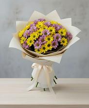 Букет цветов из:  Хризантемы в Сосновом Бору