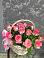 Цветочная композиция из Розы в корзине в Сосновом Бору