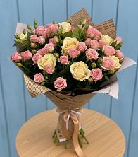 Букет цветов из:  Розы в Сосновом Бору