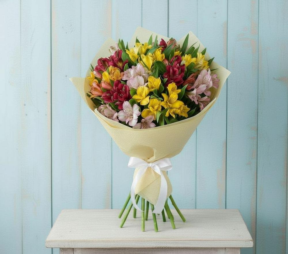 Букет цветов из: Альстромерии в Сосновом Бору