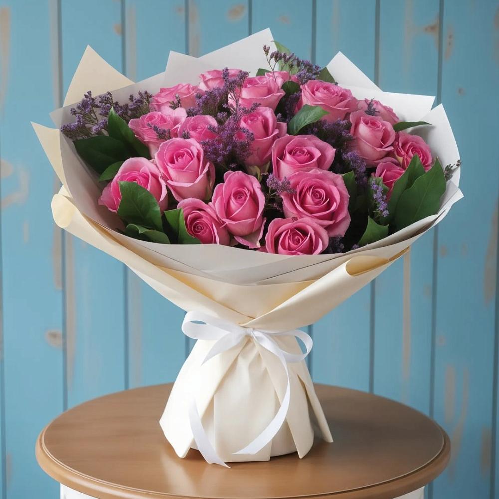 Букет цветов из: Розы в Сосновом Бору