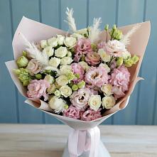 Букет цветов из:  Альстромерии и Розы в Сосновом Бору